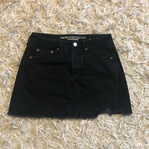 Black American Eagle Jean Skirt